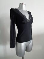 Anti-flirt v-hals longsleeve, taille 2 origineel, Kleding | Dames, Maat 38/40 (M), Zwart, Ophalen of Verzenden, Zo goed als nieuw