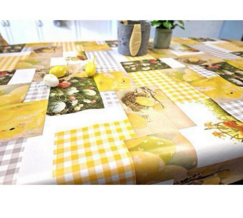 Pvc tafel  pasen 140x220 paaszeil pvc, Ophalen of Verzenden, Zo goed als nieuw
