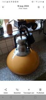 VINTAGE OKERGELE LAMP, Ophalen of Verzenden, Zo goed als nieuw, Minder dan 50 cm