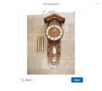 West Duitse regulateur klok wandklok met gewichten, Ophalen