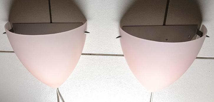 Kvintett -Scandinavische vintage wand of bedlampen -Zweden, Huis en Inrichting, Lampen | Wandlampen, Zo goed als nieuw, Glas, Metaal