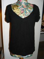 1280 H&M mt M nieuw zwart shirt roezels, Nieuw, Maat 38/40 (M), H&M, Zwart