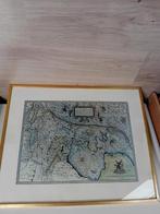 2x ingelijsten oude platte gronden Van Nederland, Antiek en Kunst, Kunst | Litho's en Zeefdrukken, Ophalen