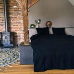 Kayori dekbedovertrek FLANEL ZWART 240x220, Huis en Inrichting, Slaapkamer | Beddengoed, Zwart, Dekbedovertrek, Nieuw, Overige maten