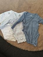 H&M overslagrompers maat 62/68 blauw lange mouw, Kinderen en Baby's, Babykleding | Maat 62, Ophalen of Verzenden, Zo goed als nieuw