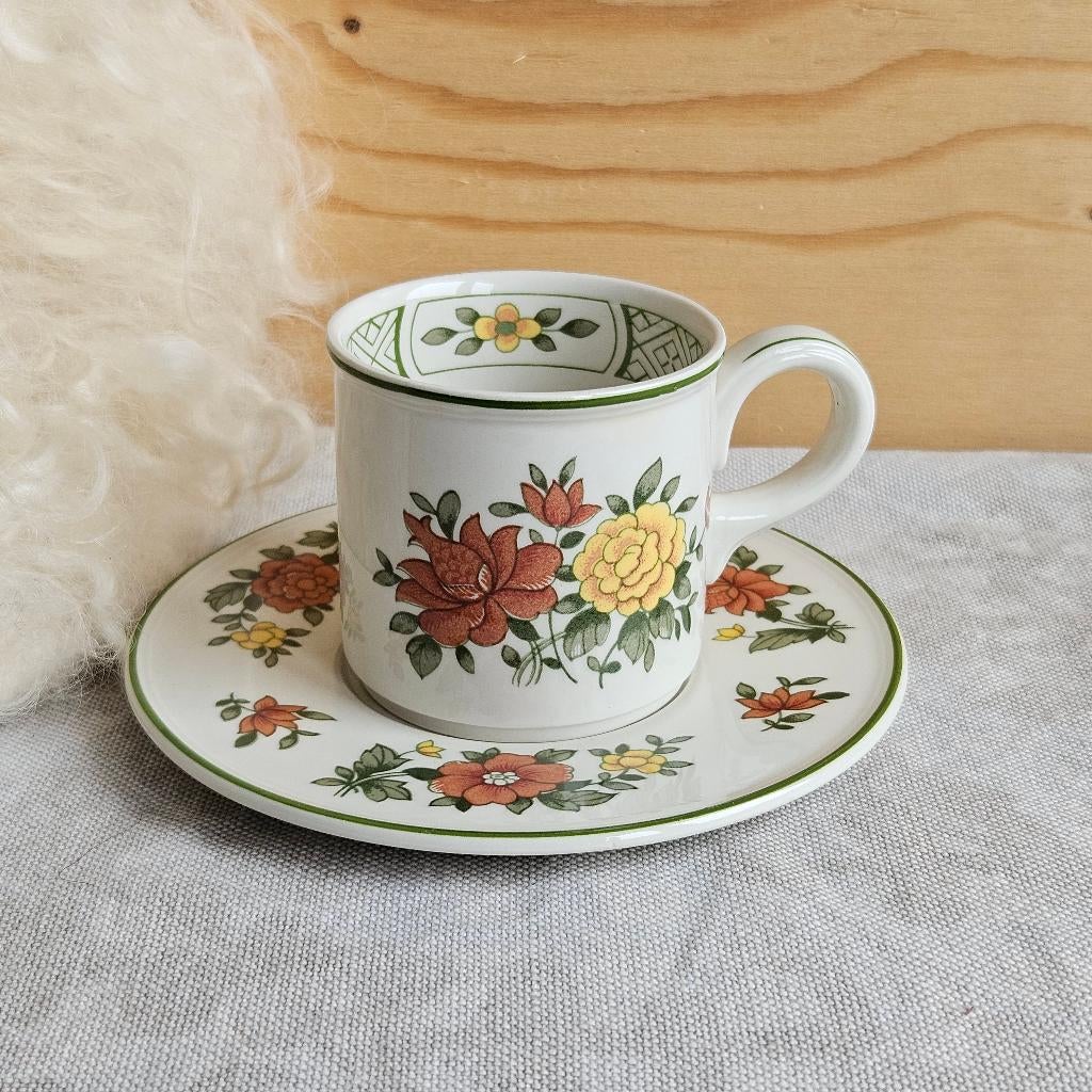 Villeroy & Boch Summerday espresso kop en schotel, Ophalen of Verzenden, Zo goed als nieuw, Nvt, Overige stijlen