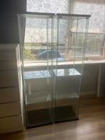Gratis Ikea Detolf Vitrinekasten, Huis en Inrichting, Kasten | Vitrinekasten, Ophalen, Minder dan 50 cm, Gebruikt, Glas
