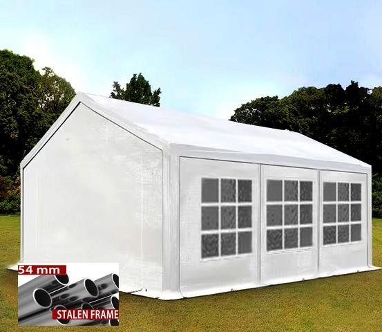 Zeer zware prof PVC partytent 3 x 6 + grondframe. 50mm buis, Tuin en Terras, Partytenten, Zo goed als nieuw, Partytent, 2 meter of meer