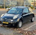 Nissan Micra 1.2 48KW 3DR 2008 Zwart, Auto's, Stof, 4 cilinders, Zwart, Origineel Nederlands