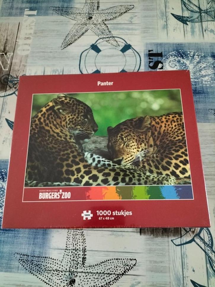 Nieuw in plastic Panter puzzel 1000 stukjes, Hobby en Vrije tijd, Denksport en Puzzels, Nieuw, Legpuzzel, 500 t/m 1500 stukjes