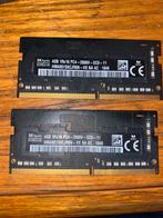 2x 4GB DDR4 SODIMM Laptop RAM - Gebruikt, Computers en Software, RAM geheugen, Gebruikt, DDR4, Ophalen of Verzenden, Laptop