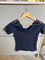 Blauw shirt met kanten details vero moda, Blauw, Vero Moda, Ophalen of Verzenden, Zo goed als nieuw