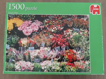 Jumbo legpuzzel, bloemenpracht, 1500 st. compleet. beschikbaar voor biedingen