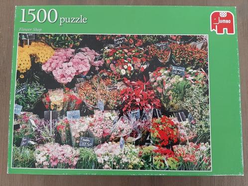 Jumbo legpuzzel, bloemenpracht, 1500 st. compleet., Hobby en Vrije tijd, Denksport en Puzzels, Gebruikt, Legpuzzel, 500 t/m 1500 stukjes