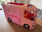 Grote Uitklapbare Barbie Camper met tent en Accessoires, Kinderen en Baby's, Speelgoed | Poppen, Ophalen of Verzenden, Gebruikt