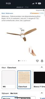 Plafondventilator 132CM LED met afstandsbediening, Ophalen, Zo goed als nieuw, Plafondventilator