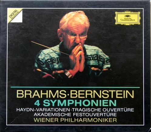 Brahms - De 4 symfonieën en (...) - Bernstein (1983, 4 cd's), Cd's en Dvd's, Cd's | Klassiek, Gebruikt, Orkest of Ballet, Romantiek