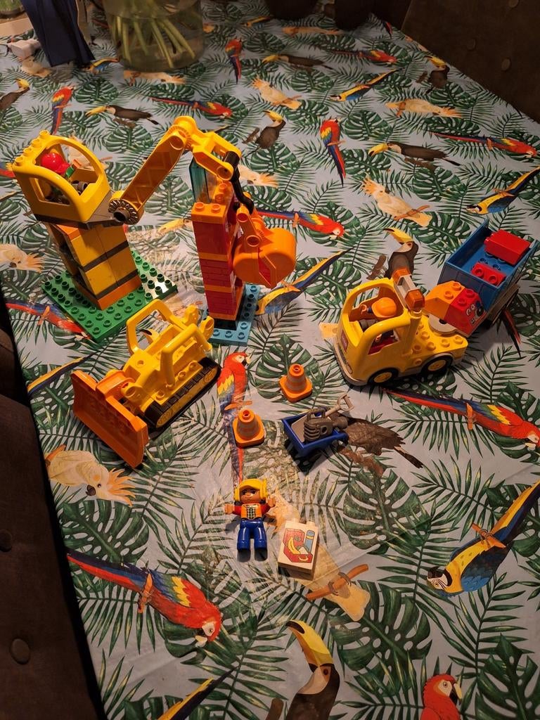 Duplo grote bouwplaats 10813, Kinderen en Baby's, Speelgoed | Duplo en Lego, Ophalen, Zo goed als nieuw, Complete set, Duplo