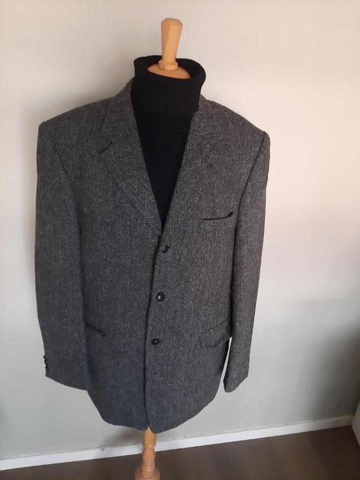 Lengtemaat 110 colbert van Harris Tweed ., Kleding | Heren, Kostuums en Colberts, Zo goed als nieuw, Overige maten, Zwart, Ophalen of Verzenden