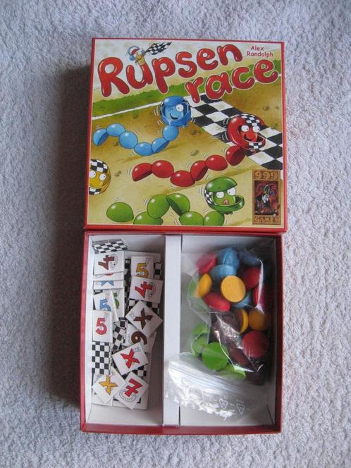 999 Games - Rupsen Race (vanaf 6 of 7 jaar), Hobby en Vrije tijd, Gezelschapsspellen | Overige, Gebruikt, Ophalen of Verzenden
