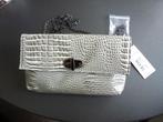 Bulaggi Dames Tas Croco clutch / schoudertasje vegan Nieuw!!, Ophalen of Verzenden, Nieuw, Grijs, Schoudertasje