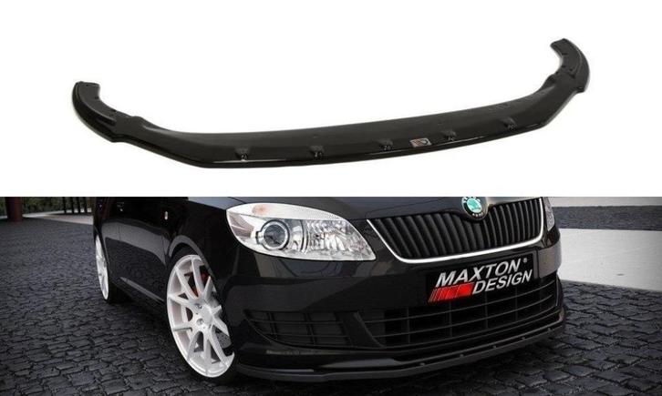 Voorlip splitter frontlip lip - Skoda Fabia 07-14, Auto diversen, Tuning en Styling, Ophalen of Verzenden