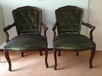 2 Klassieke stoeltjes Louis XV stijl groen, Antiek en Kunst, Antiek | Meubels | Stoelen en Banken, Ophalen