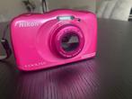 Nikon Coolpix S33 - roze - 13MP waterdicht, Ophalen, Gebruikt, Compact, Nikon