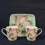 Pimpernel mokken- en dienbladset Antique Rose, Portmeirion, Huis en Inrichting, Keuken | Servies, Ophalen of Verzenden, Zo goed als nieuw