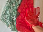 Kina icin! Rode en groene doeken voor speciale gelegenheden!, Ophalen of Verzenden, Zo goed als nieuw, Groen, Overige typen