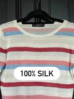 100% zijde Max Mara Weekend gebreide trui top lange mouwen, Maat 38/40 (M), Wit, Max Mara, Ophalen of Verzenden