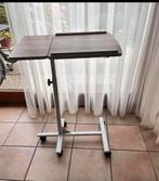 Laptoptafel Verstelbaar met Wieltjes, Ophalen, Zo goed als nieuw, In hoogte verstelbaar