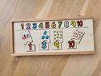 Houten cijferpuzzel, Kinderen en Baby's, Speelgoed | Houten speelgoed, Ophalen of Verzenden, Zo goed als nieuw