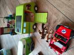 Playmobil camper en auto met paardentrailer, Ophalen of Verzenden, Zo goed als nieuw