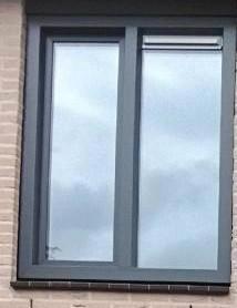 Kunststof kozijn, draaikiepraam en vastglas vlak 1200x1535, Doe-het-zelf en Verbouw, Kozijnen en Schuifpuien, Zo goed als nieuw