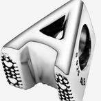 Pandora Letter A Alphabet Charm 797455, Sieraden, Tassen en Uiterlijk, Bedels, Ophalen of Verzenden, Nieuw, Zilver, Pandora