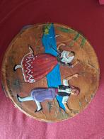 Vintage tamboerijn handbeschilderd, Antiek en Kunst, Ophalen of Verzenden