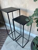 Intratuin set van 2 bijzettafels, Ophalen, Minder dan 55 cm, Gebruikt, Metaal of Aluminium