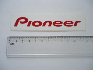 sticker oud PIONEER origineel logo plastic retro deejay dj beschikbaar voor biedingen