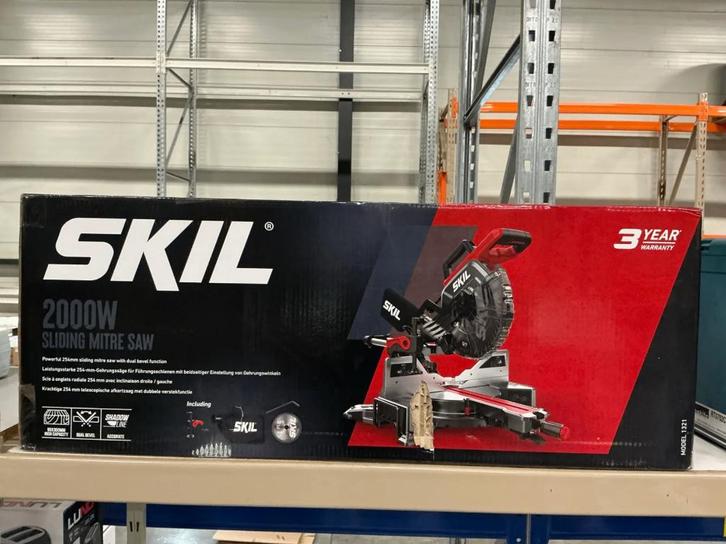 SKIL afkort-verstekzaag 254mm | Laster | Dual bevel | 1320AA, Doe-het-zelf en Verbouw, Gereedschap | Zaagmachines, Nieuw, Afkortzaag