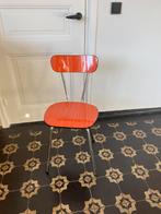 Retro Stoel formica brabantie - oranje houtlook, Huis en Inrichting, Stoelen, Ophalen, Gebruikt, Overige kleuren, Eén