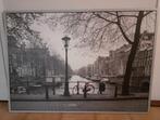 Poster in lijst, Amsterdam met rode fiets € 25,00, Ophalen, Zo goed als nieuw