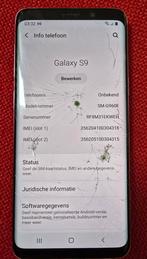 Samsung Galaxy S9 - Glasschade - Alles werkt, Gebruikt, Ophalen of Verzenden, Klassiek of Candybar, Zonder simlock
