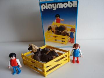 Playmobil kinderen met pony's 3579 vintage beschikbaar voor biedingen