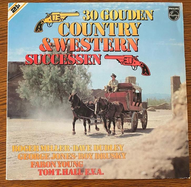 LP 30 Gouden Country 7 Western Successen Dubbel LP, Cd's en Dvd's, Vinyl | Verzamelalbums, Zo goed als nieuw, Country en Western