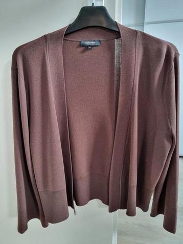 Mooi nieuw vest van Claudia Sträter. Maat 40. Donkerbruin. beschikbaar voor biedingen