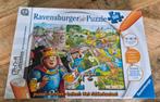 Ravensburger Tip Toi puzzel "het Ridderkasteel", Ophalen of Verzenden, Zo goed als nieuw, Puzzelen