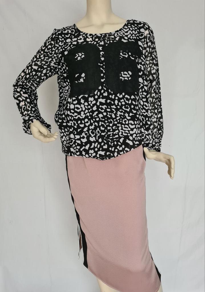 "Jaqueline de Yong" Tuniek met print. Mt.38. Als nieuw!, Kleding | Dames, Blouses en Tunieken, Zo goed als nieuw, Maat 38/40 (M)