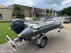 Excellent 350 poly Rib + 25pk 4-takt Yamaha + boottrailer, Watersport en Boten, Gebruikt, Benzine, Minder dan 70 pk, Overige merken