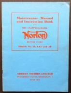 Originele Norton 19, ES2 & 50 Maintenance Manual - 1955, Motoren, Overige merken